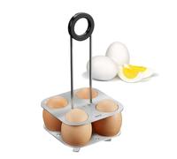 GEFU GF33680 Support de Cuisson pour 4 Œufs, Acier Inoxydable, INOX, 10,5 x 10,5 x 20 cm