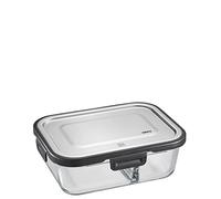 GEFU MILO Boîte à repas intelligente avec contrôle de la fraîcheur et de la conservation par application, en verre avec compactage en silicone