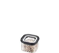 GEFU PANTRY Boîte de conservation en verre avec couvercle hermétique 400 ml | Boîte de conservation alimentaire empilable avec 3 étiquettes - Passe au lave-vaisselle - Boîte de conservation alimentaire