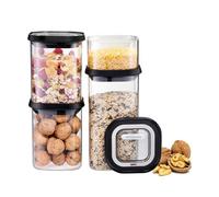 GEFU PANTRY Lot de 4 boîtes de conservation avec couvercle hermétique 400 ml, 2 x 900 ml, 1400 ml