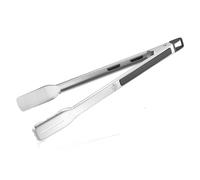 Gefu Pince à barbecue BBQ, Pince de cuisine, Acier inoxydable, Plastique, Noir, Argent, 89549