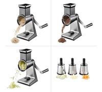 Gefu Râpe à Tambour, Acier Inoxydable, INOX, 28 x 13,6 x 28,1 cm GF19080