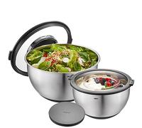 GEFU - Set de bols avec couvercle anti-éclaboussures MUOVO, 2 pièces