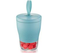 Gefu Stockage alimentaire Foodie 075 Turkusowy Lunch Box Śniadaniówka Plastikowa Dwukomorowa, G12763