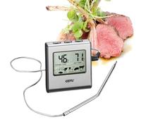 GEFU Tempère Thermomètre Numérique à Four avec Minuteur Acier Inoxydable Inox - Gris