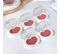 Gege Bear - BUY 3 GET 40% OFF - Soft Color Heart Poр Powder Blusher - 5 Colors #04 Fig Tea - 8.5g