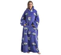 Gegeryozer Sweat à Capuche Femme Élégant - Pull Polaire Doux Capuche Fixe, Couverture Portable Chaude pour Maison/Balcon (Taille Unique)