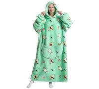 Gegeryozer Sweat à Capuche Femme Élégant - Pull Polaire Doux Capuche Fixe, Couverture Portable Chaude pour Maison/Balcon (Taille Unique)