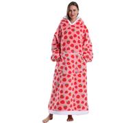 Gegeryozer Sweat à Capuche Femme Élégant - Pull Polaire Doux Capuche Fixe, Couverture Portable Chaude pour Maison/Balcon (Taille Unique)
