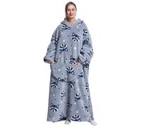 Gegeryozer Sweat à Capuche Femme Élégant - Pull Polaire Doux Capuche Fixe, Couverture Portable Chaude pour Maison/Balcon (Taille Unique)