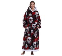 Gegeryozer Sweat à Capuche Femme Élégant - Pull Polaire Doux Capuche Fixe, Couverture Portable Chaude pour Maison/Balcon (Taille Unique)