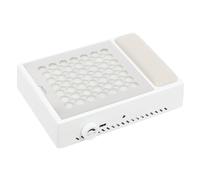 gegeweeret Aspirateur à ongles 56 W 4200 tr/min réglable en continu, ≤ 65 dB silencieux + port USB, filtre réutilisable, tapis antidérapant, pour salon de manucure et manucure à domicile (blanc)