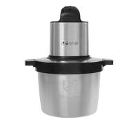 gegeweeret Hachoir de cuisine électrique en acier inoxydable 1500 W - 6,5 l - Broyeur multifonction avec 3 vitesses pour viande, légumes, fruits - Facile à nettoyer - Argenté 29 x 36 cm