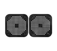 Gegong 2 PCS Protecteur de vidange en Silicone avec Ventouse, passoire de l'évier, Filtre à piège à Bouchon pour la Salle de Bain, Baignoire, Cuisine, capteur de Cheveux du Trou de Bouchon (Black)