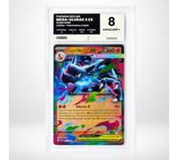 Gegradete Pokémon-Karte Mega Charizard X/Mega-Glurak X/メガリザードンX 013/094 - Phantasmal Flames - Note 8 Excellent+ - Deutsche Version - im Pure Grading Slab