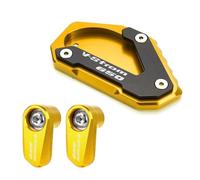 GEGWWFVVC Rehausses Extension Béquille Latérale pour Moto Protection Capteur ABS Roue Avant pour Suzuki V-Strom 650/XT DL650(Combo-Gold20)