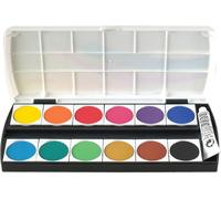 Geha boîte d'encre opaque F250/12 12 couleurs