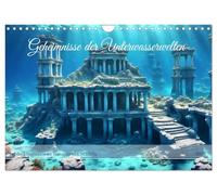 Geheimnisse der Unterwasserwelten (Wandkalender 2026 DIN A4 quer), CALVENDO Monatskalender: Tauchen Sie ein in die faszinierenden Unterwasserwelten ... eine neue, atemberaubende versunkene Stadt.