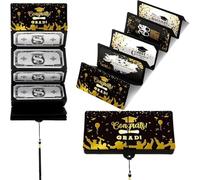 GEHENFRUCHT Cadeau de remise de diplôme, cadeau amusant à faire soi-même, pour un baccalauréat 2025, un maître, un docteur, emballage cadeau en argent (noir)