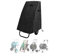 GEHENG Housse pour enrouleur de tuyau d'arrosage, bâche avec revêtement en polyester Oxford 420D, 100 % imperméable, utilisation par tous les temps, pour Klz, Suncast, OB et plus encore, noir, 65,8 x