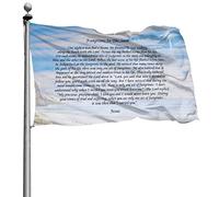 GEHIYPA Footprints In The Sand Flag Lot de 2 coutures doubles durables avec œillets en laiton 10 x 15 cm