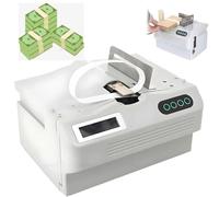 GEHPYYDS Machine Automatique de cerclage de Billets de Banque, avec écran LCD, Longueur et température de Collage réglables, pour Le Secteur bancaire et Financier.