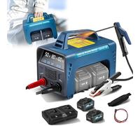 GEHPYYDS Poste à souder Portable, Multi-processus, Lampe de Travail LED, Port USB, 160 A, MMA, Arc, démarrage à Chaud, onduleur IGBT, Portable, pour travaux de Bricolage en extérieur