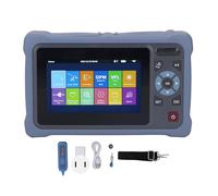 GEHPYYDS Testeur de Fibre Optique OTDR, 1310/1550 nm, 26/24 DB, écran Tactile 4,3 Pouces, portée de Test 5 m à 100 km, OPM, VFL, Source de Perte et Test de câble RJ45 intégrés APC
