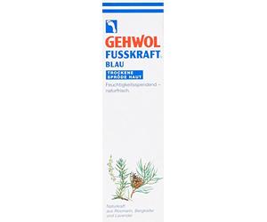 Gehwol Fusskraft® Blue pour peaux sèches et rugueuses Crème pour les pieds hydratante et naturellement fraîche Tube de 125 ml