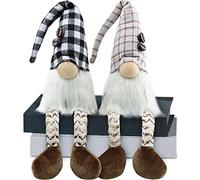 Gehydy Café GNOME de Printemps Lot de 2 Deco Noel GNOME Peluche Elfe Table Bar a Café Décoration pour Maison Cuisine 30cm