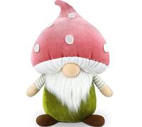 Gehydy Champignon GNOME de Printemps Deco Paques GNOME Peluche Elfe Décoration Noel pour Maison Cuisine - Rose