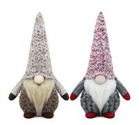 Gehydy GNOME de Noel Lot de 2 Deco Noël GNOME Peluche Elfe Christmas Décoration pour Maison Cuisine