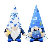 Gehydy GNOME de Noel Lot de 2 Deco Noël GNOME Peluche Elfe Christmas Hanoukka Décoration pour Maison Cuisine 17cm