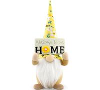 Gehydy Tournesol GNOME De Printemps Deco Paques GNOME Peluche Elfe Décoration Noel pour Maison Cuisine 39cm