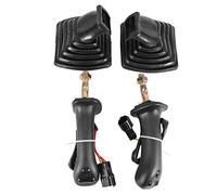 Geieold Lot de 2 leviers de levier de vitesses avec 3 boutons + R pour excavatrice avec protection ffr Doosan DX150 215 225 300 370-9C