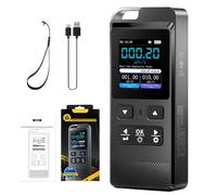 Geiger Compteur Nucléaire Détecteur de Rayonnement Portable avec Signaux d’Alerte Visuelle et Acoustique et Surveillance Temporisée pour X/Y/β-Ray