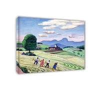 GEILEX Encadré. Gabriele Munter Toile Art Tableaux. Récolte Reproduction d'affiches et d'estampes. Tableaux de décor d'art de mur de toile moderne 40x50cm (15.8x19.7in) InnerFrame