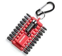 Geinxurn Lot de 22 Embouts de Vissage 25/50mm PH PZ, S2 Acier Allié Magnétique Embout de Tournevis Phillipes Pozidriv Jeu d'embouts pour Visseuse à Chocs avec Porte-embout et Bande de Stockage