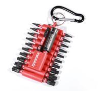 Geinxurn Lot de 22 Embouts de Vissage 25/50mm Torx T7-T40 S2 Acier Allié Magnétique Embout de Tournevis 1/4" Tige Hexagonale Jeu d'embouts pour Visseuse à Chocs avec Porte-embout et Bande de Stockage