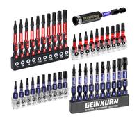 GEINXURN Lot de 41 Embouts de Tournevis Torx T7-T40/TR7-TR40 25 mm 50 mm de Longueur Embouts de Vissage Magnétiques Torx Sécurité Résistants aux Chocs Acier Allié S2 avec 1 Porte Embout de 75 mm