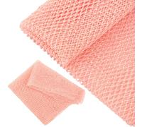 Geiserailie Long filet de bain africain en éponge pour le corps et le dos - Pour un usage quotidien ou comme bas de Noël - Rose clair