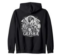 Geisha Art in Shadow Japonais Esthétique Sweat à Capuche