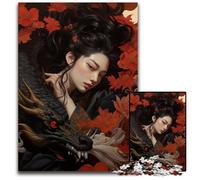 Geisha et Son dragonPuzzles pour adultes1 000 piècesPuzzles pour adultesCassetête à Faire soimêmeJeu Familial idéal ou Cadeau décoratif1 000 pièces (38 x 26 cm)