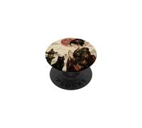 Geisha Greeting Black Cat by Stone Lantern Œuvre d'art Japonaise PopSockets PopGrip Adhésif