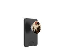 Geisha Greeting Black Cat by Stone Lantern Œuvre d'art Japonaise PopSockets PopWallet pour MagSafe
