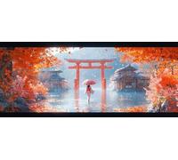 Geisha japonaise Diamond Painting Adulte, 5D DIY Peinture Diamant Complet Set, Diamant Cristal Art Broderie Adultes Enfants Peinture Kit, pour Décoration Murale Maison Créatifs Cadeau 90x210cm v-633