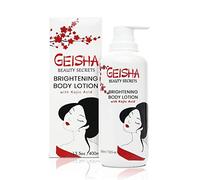 Geisha, Skin Lightening Lotion | 13.5 Fl oz / 400 ml | Fades Dark Spots on: Hands, Private Areas, Armpit, Elbows | Hyperpigmentation Treatment | with Kojic Acid and Shea Butter