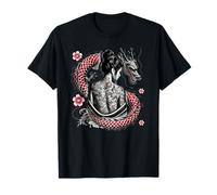 Geisha tatouée avec dragon T-Shirt