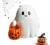 Geisterlicht - Nappe de table | Geist Mit Kürbis Tisch Deko Für Haushalt Party, Stimmungsvolle Halloween Beleuchtung Für Wohnzimmer Schlafzimmer, Dekorative Figur Lampe Als Festliche Tischdekora