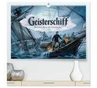 Geisterschiff - Die letzte Reise der Mortzestus (hochwertiger Premium Wandkalender 2027 DIN A2 quer), Kunstdruck in Hochglanz: Eine unheimliche Seereise endet im Reich der Geisterpiraten.